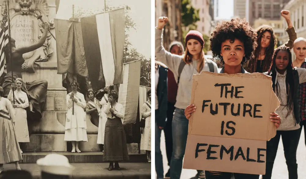 Protesty kobiet na przestrzeni historii a współczesne działania na rzecz równouprawnienia