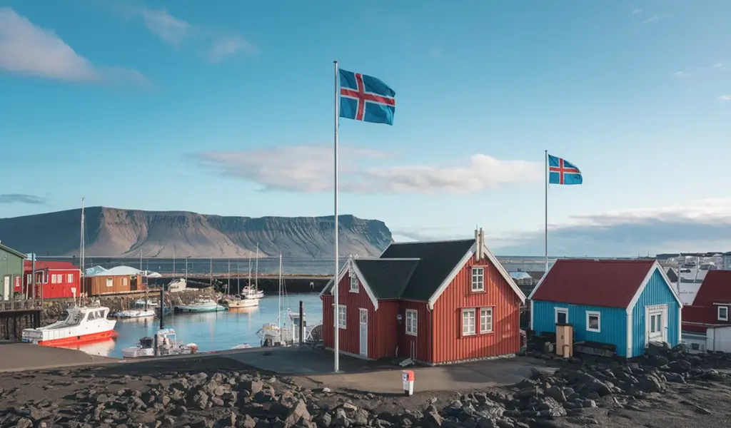 praca w Islandii 24, zdjęcie pięknego krajobrazu wybrzeża w Islandii.