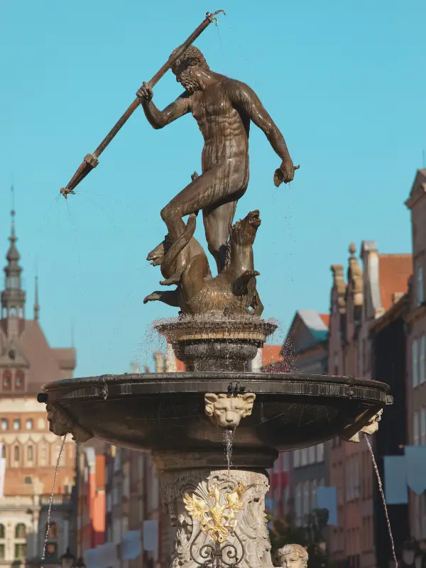 Fontanna Neptuna na Długim Targu w Gdańsku – symbol miasta