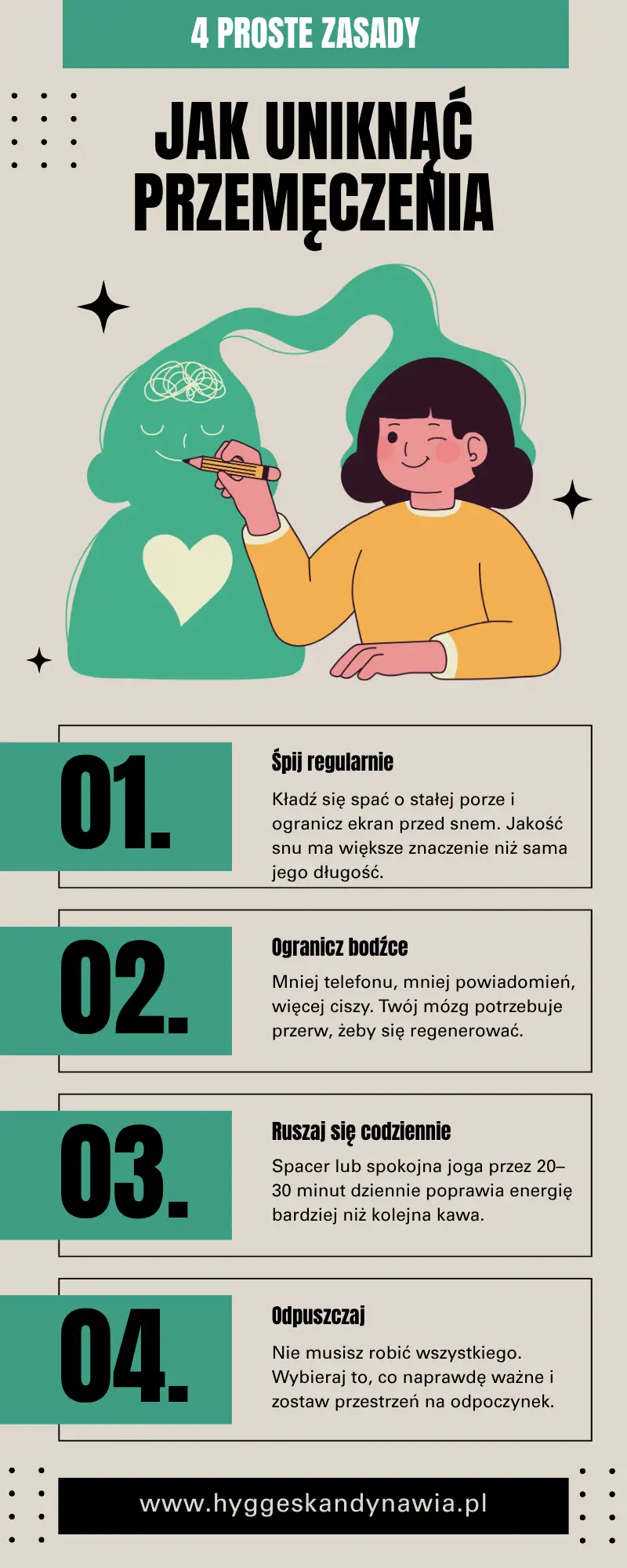 Jak uniknąć przemęczenia – 4 proste sposoby: sen, mniej bodźców, codzienny ruch i odpuszczanie obowiązków